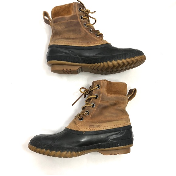 EUC Sorel Cheyanne Lace-Up Leather Duck Boot 9 - Picture 4 of 6
